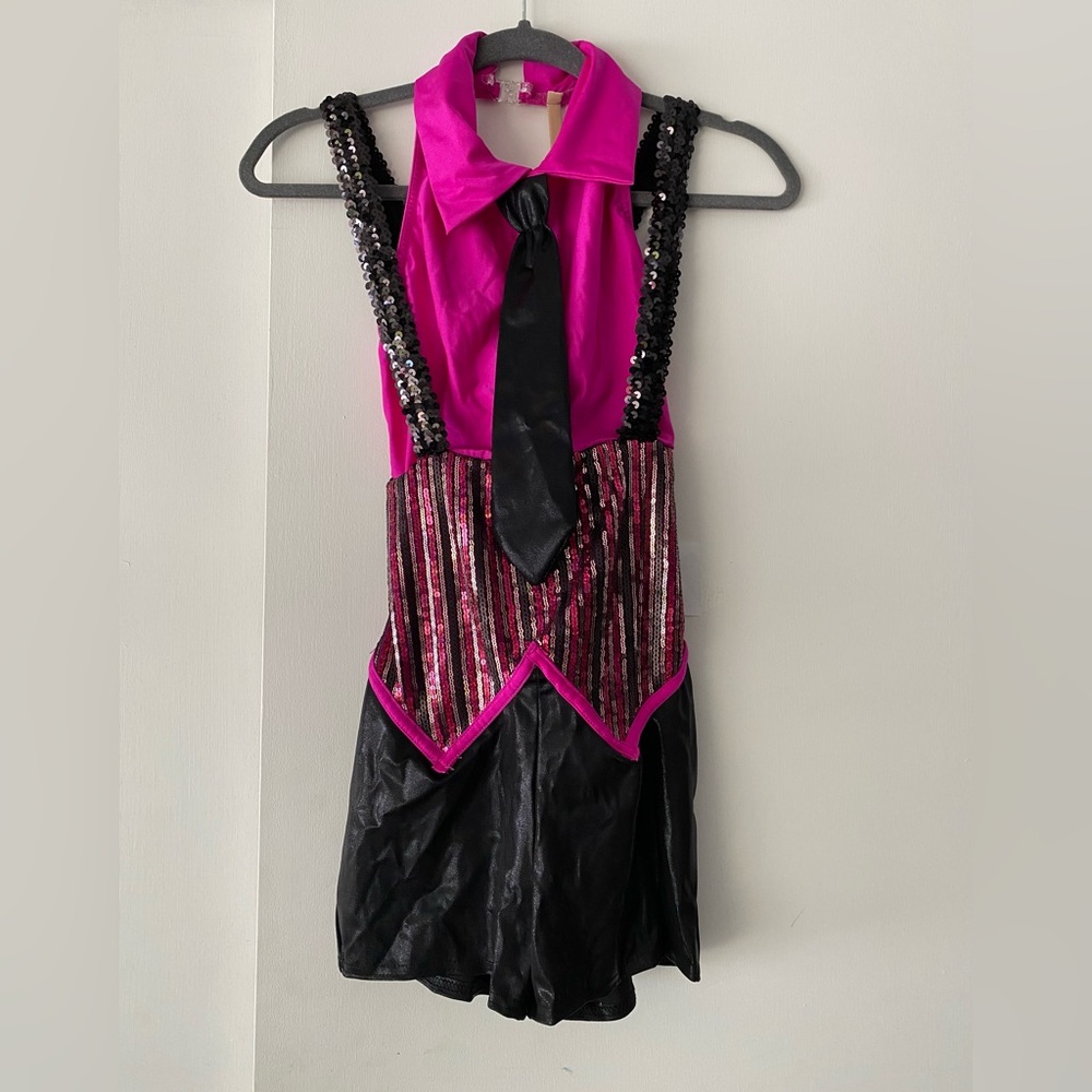 Wish Come True Magenta Menswear Costume With Tie and Suspenders